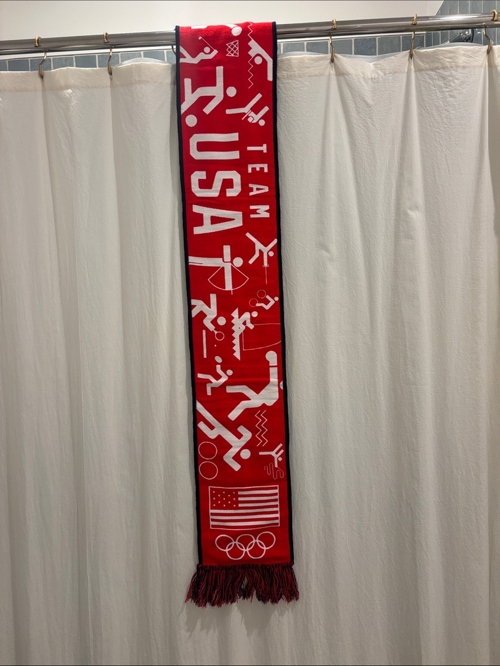 Team USA Red Olympic Scarf - Official Inspired Fan Accessory